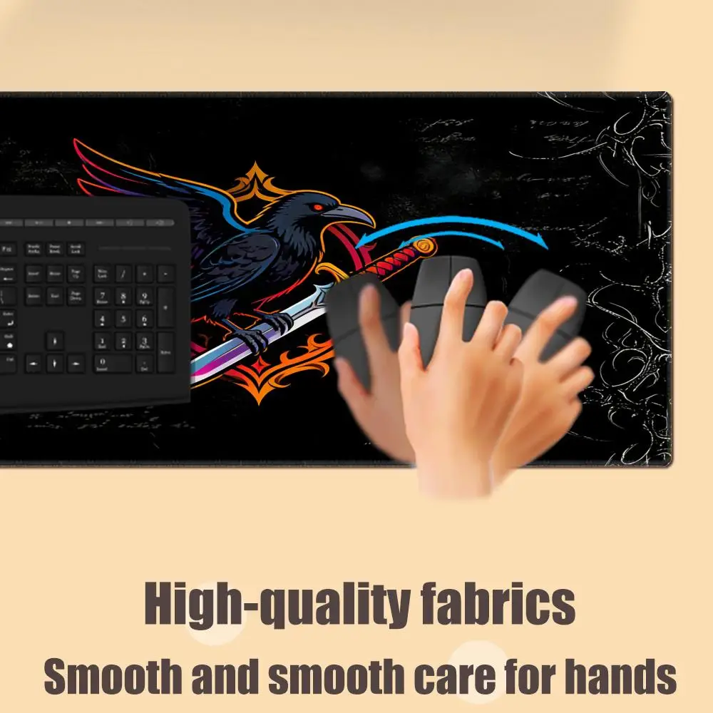 

Крупный резиновый коврик для стола с готическим символом Sword Art, черный коврик для мыши HYBXAXC, аксессуары для компьютера, игровой коврик для клавиатуры