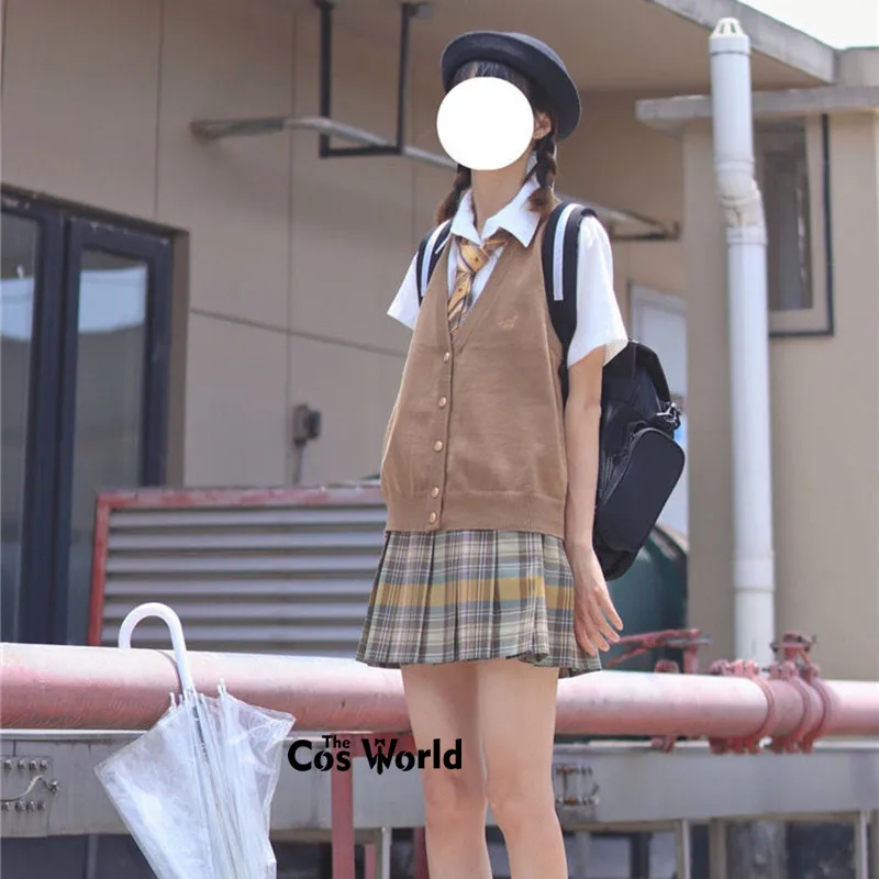 Japanischen JK Adrette Student Schuluniform Winter Sommer Bowler Hut Cap Anime Cosplay Zubehör