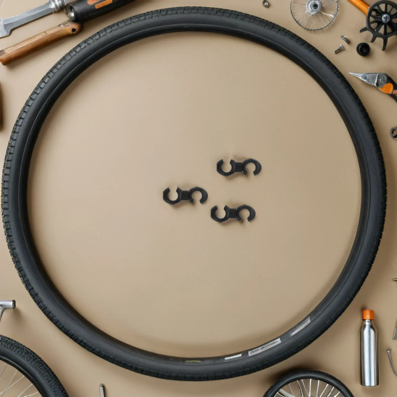 

100Pcs Bike Cable Clips High Strength Wire Guide Clamp for Brake Shift Brake Line Bicycle Cable Routing and Fastening Clips