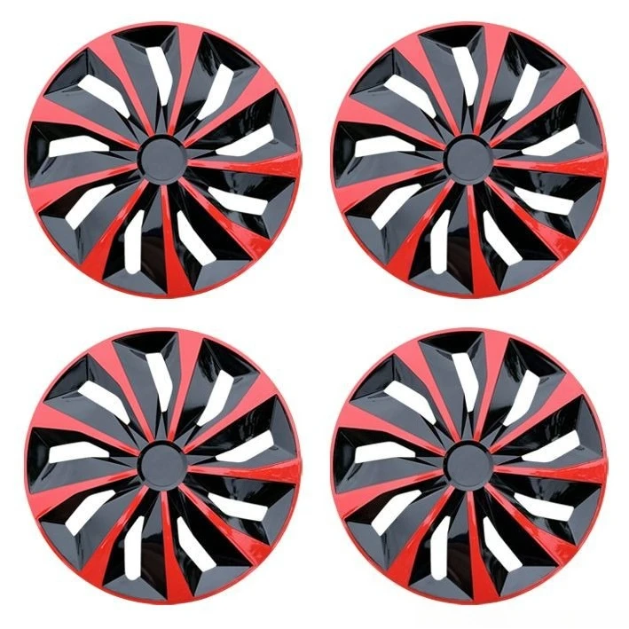4 stks/set Universele Auto Ijzer Staal Wiel Wieldop R14 R15 R16 Inch Vervanging Hub Caps Velg Cover PP Band accessoires