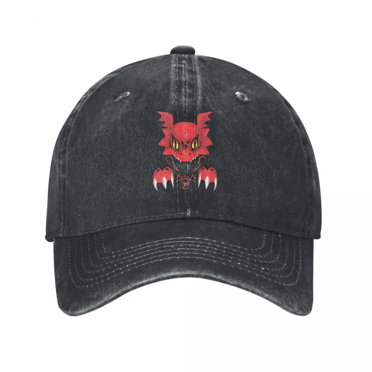 Bad Guilmon, Digimon, Nostalgic Anime denim Hat Aventuras al aire libre Gorra de béisbol para hombre