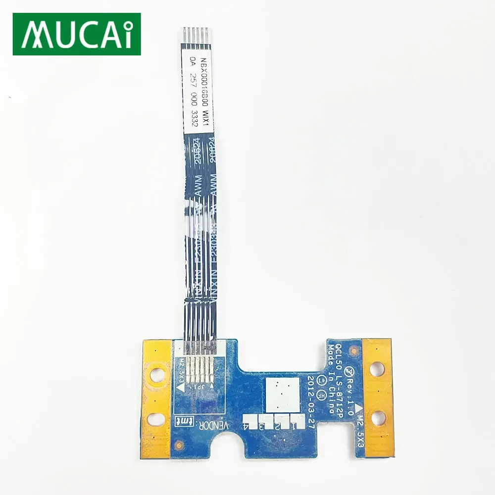 

For HP Envy M6 M6-1000 TPN-C107 laptop Power Button Board with Cable switch Repairing Accessories QCL50 LS-8712P