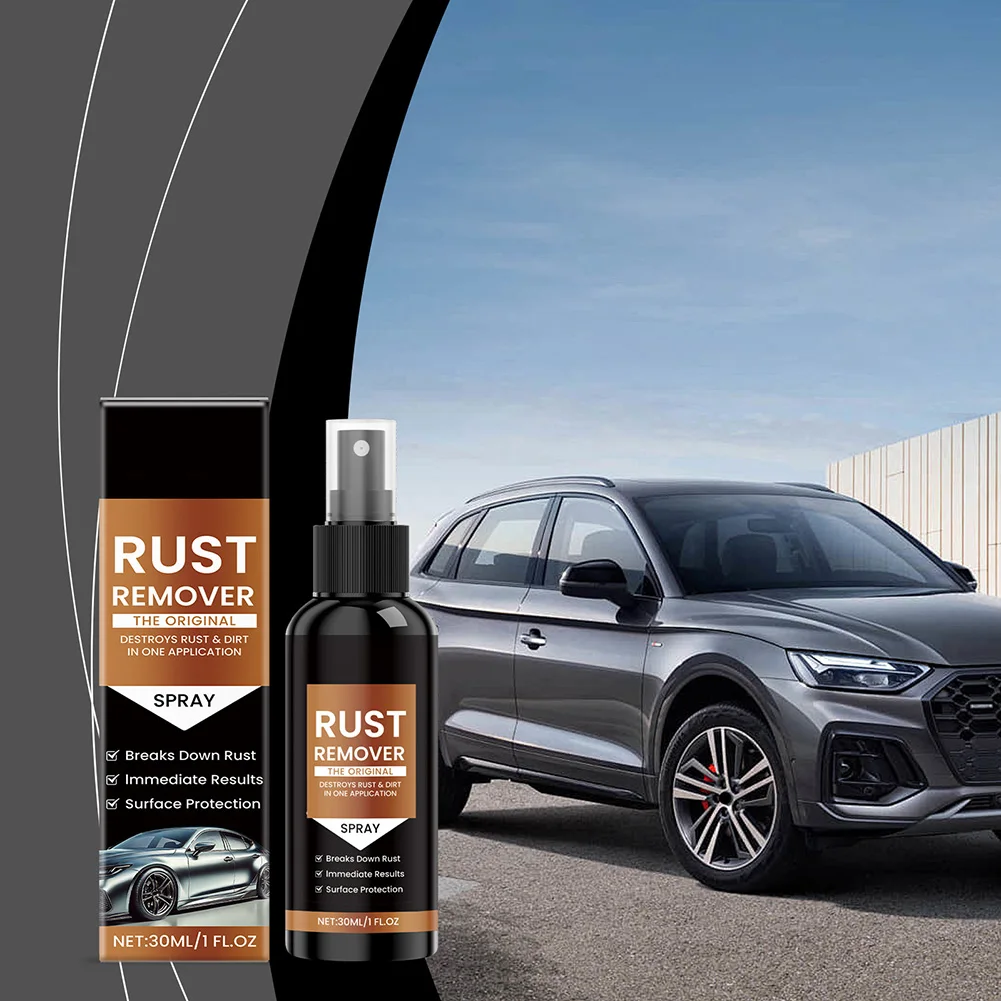 Automotive Care Metal Cleaner Rust Dissolver Quick Dry Rust Dissolver Rust Protection Powerful Spray Odorless Solution