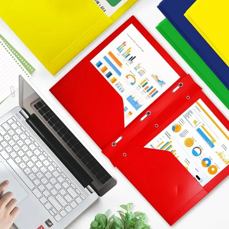 

Heavy Duty Folders with Pockets and Prongs 6 Pack Assorted Colors for School Office Home Durable and Practical Storage