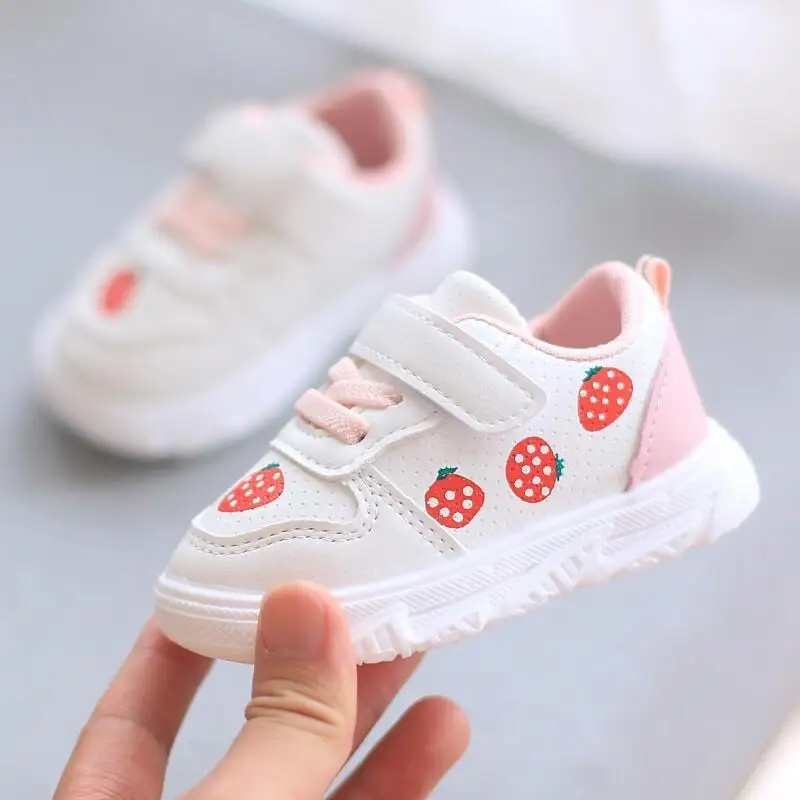 

Kawaii Casual Shoe Childrens Shoes Baby Leather Shoes Soft Sole for 1 2 3 Year Old Boys Toddler Walking Sneakers White Casual
