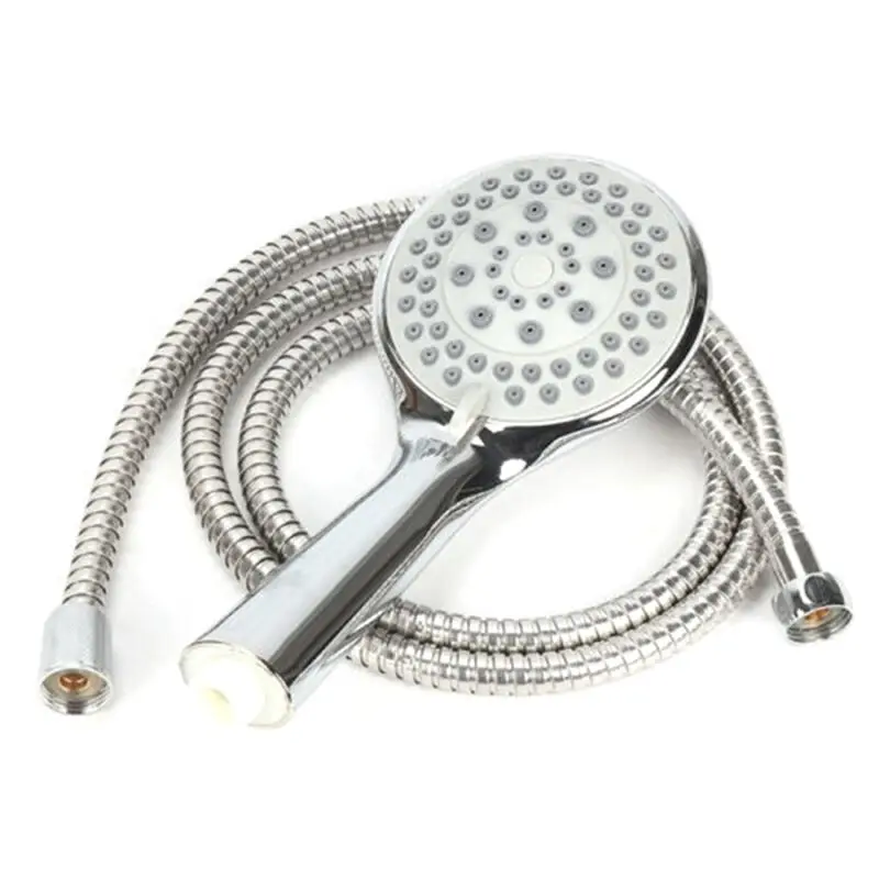 

AAAF Shower Head Multifunctional Shower Head Handheld Shower Head Water Saving Belt 1.5M Hose Silver