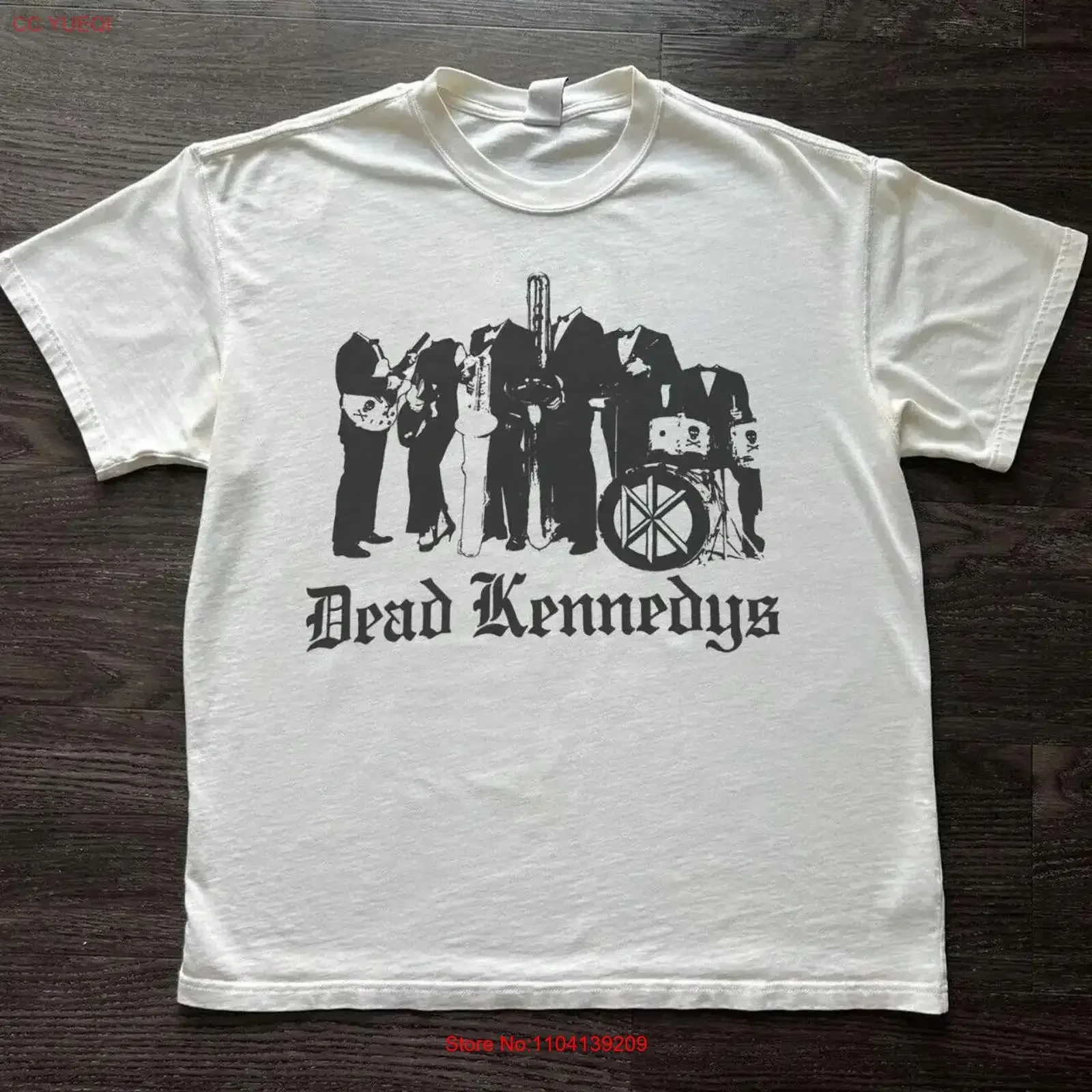 Dead Kennedys White T shirt tee Remake Heavy Cotton NH26317 long or short sleeves vintage Washed Stretched Soft