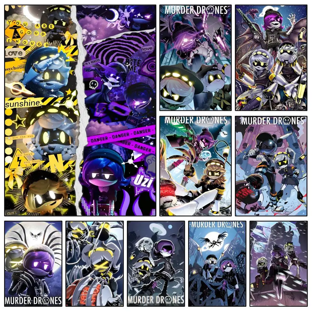 Animation M-murder D-ones Uzi N Poster Waterproof HD Modern Peel And Stick Wall Decor Bedroom Living Room Dorm Office
