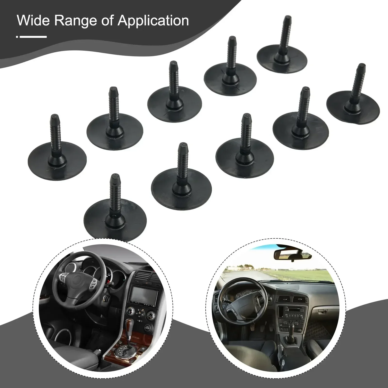 10pcs Fasteners Clips Nylon Clip Car Car Accessories Mouldings Trim Plastic Side Skirt Undertray 07147296886 for BMW 3 Series