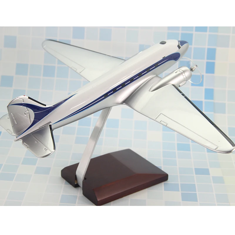 Resin Material 1:72 Douglas DC-3 Air France Twin-propeller Transport Aircraft Airliner Airplane Model Collectibles Gifts