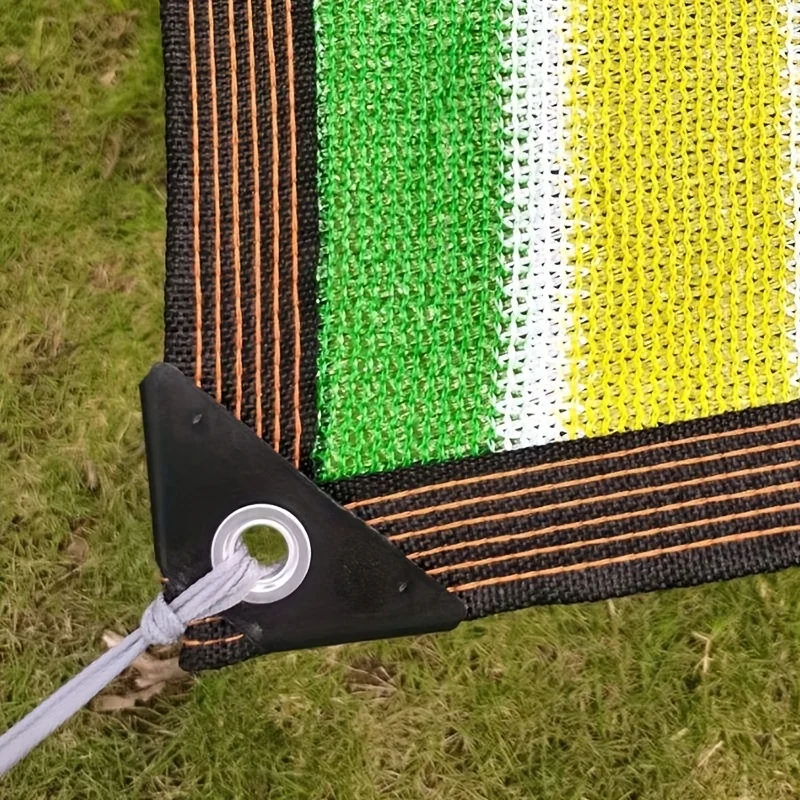 [شباك مظلة، مقاسات متعددة متوفرة] يتميز قماش المظلة المنسوج فائق الكثافة بتصميم نمط مخيط وتعزيز الحواف