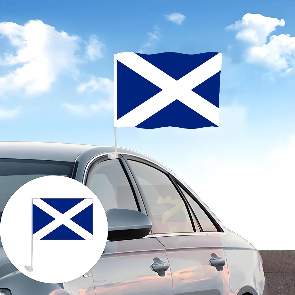 الاسكتلندية باليد العلم البوليستر نافذة السيارة اسكتلندا راية 30x45 سنتيمتر الاسكتلندية راية ديكور لمهرجان الرياضة الحدث #1