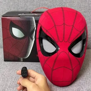 Spiderman Cosplay Mask with Eye Move, Electronics Mask, Remote Control, Creative Chaperia, Legal Toys, Gifts for Children and Adults, 1: 1, New 11 Main Sales Mask Spider - №8
