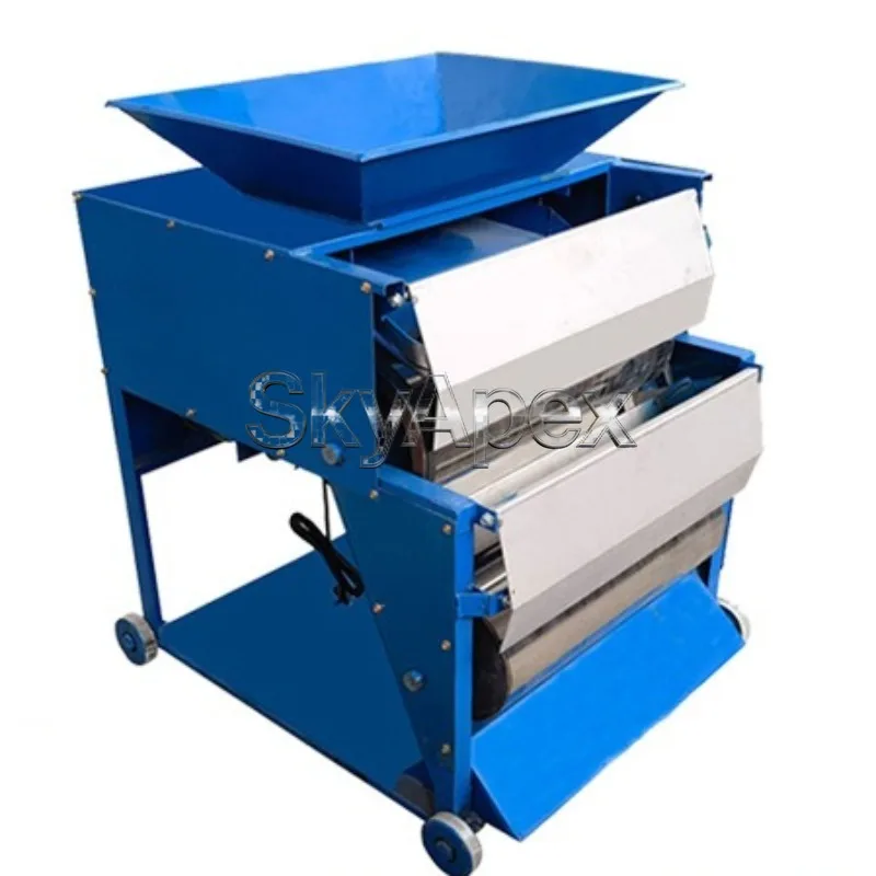 Double Drum High Intensity Magnetic Separator Iron Remover For Aluminum Chips Copper Wire Small Drum Magnetic Separator