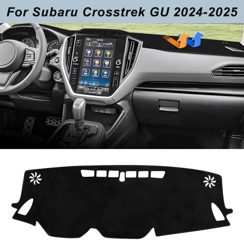 For Subaru Crosstrek GU 2024 2025 Anti-Glare Dashboard Cover Dash Mat Non-Slip Sun Shade Pad Interior Protector