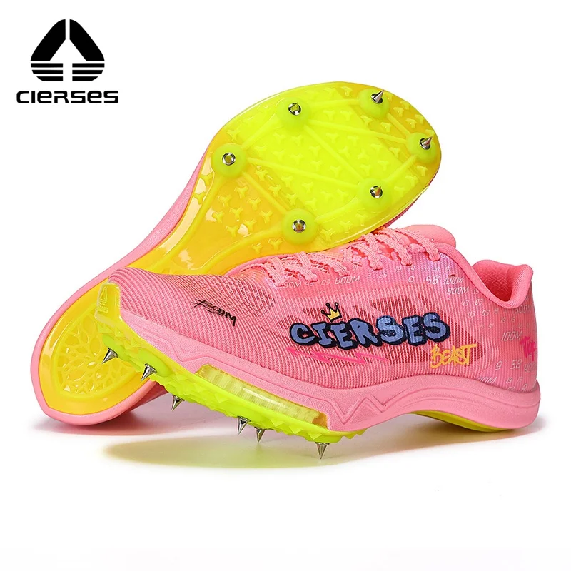 CIERSES Professional Running Training Spikes For M,en And Women Carbon Plate And Air Cushion Racing 2460