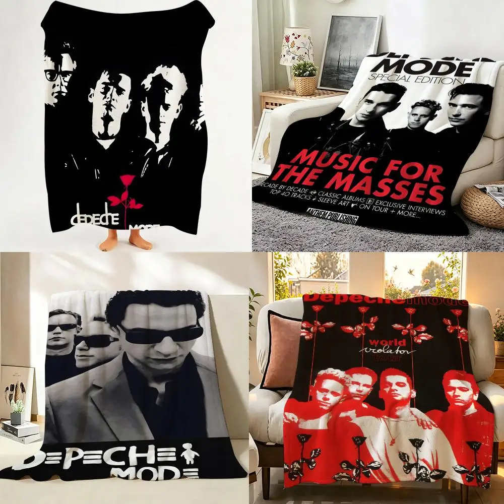 Band D-Depeche M-Mode Throw Flannel Throw Blanket Suitable for Sofa、Living Room、Bedroom