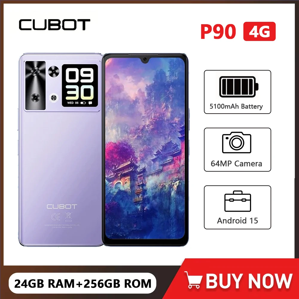Cubot P90 Smartphone Android G100 Octa-core 2.2GHz Dual Speakers 24GB+256GB Mobile Phone 6.88