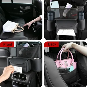Average storage of the plutonium leather car seat, automatic arm bag support, universal pockets from the water glass phone 10 Main Sales Half Water Sales - №5