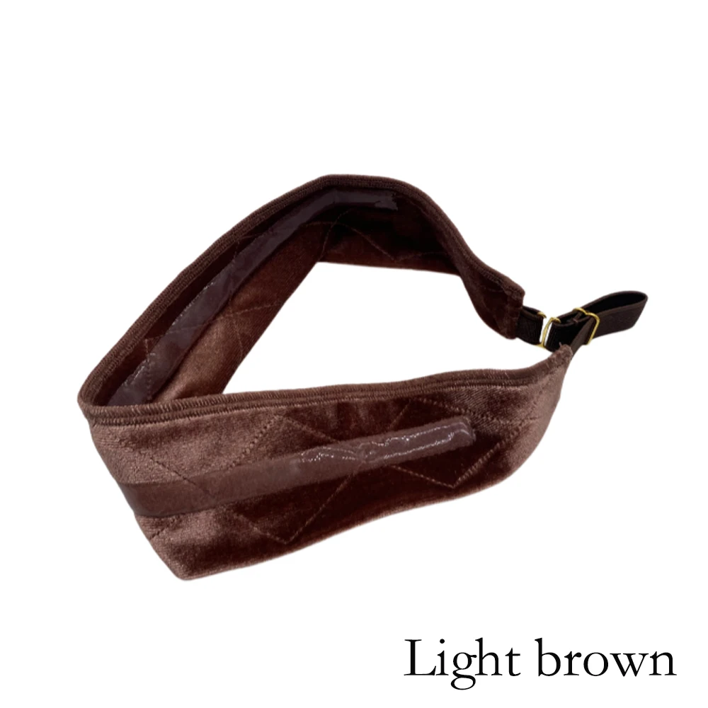 

Двусторонние силиконовые бархатные повязки-фиксаторы для париков, регулируемые повязки на голову для париков с кружевной передней частью, нескользящие силиконовые повязки для фиксации парика