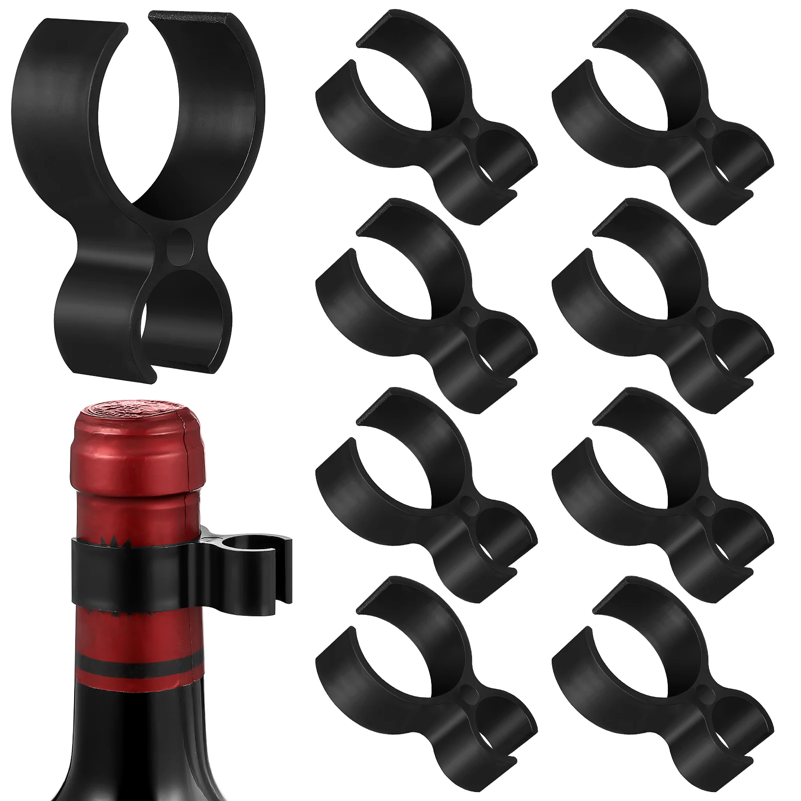 Insulated Water Bottles Holder Service Clips Alcohol Black Plastic Baby
