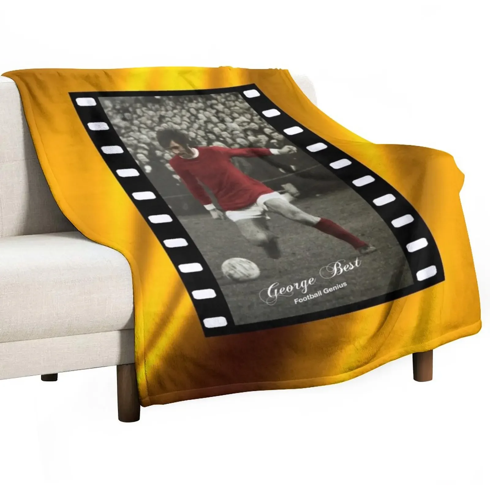 

George Best - Football Genius Throw Blanket cosplay anime Blankets For Bed Warm Blankets