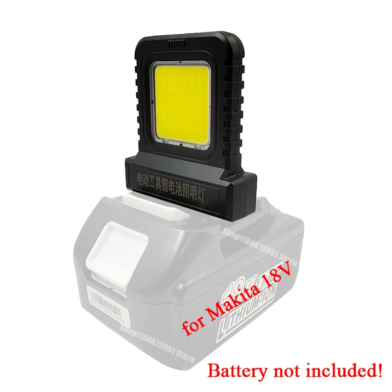 Akcesoria do elektronarzędzi Lampka robocza LED do Makita, Milwaukee, Dewalt, Bosch, Dayi, Lomvum, Zhipu, akumulator litowo-jonowy 18V-21V