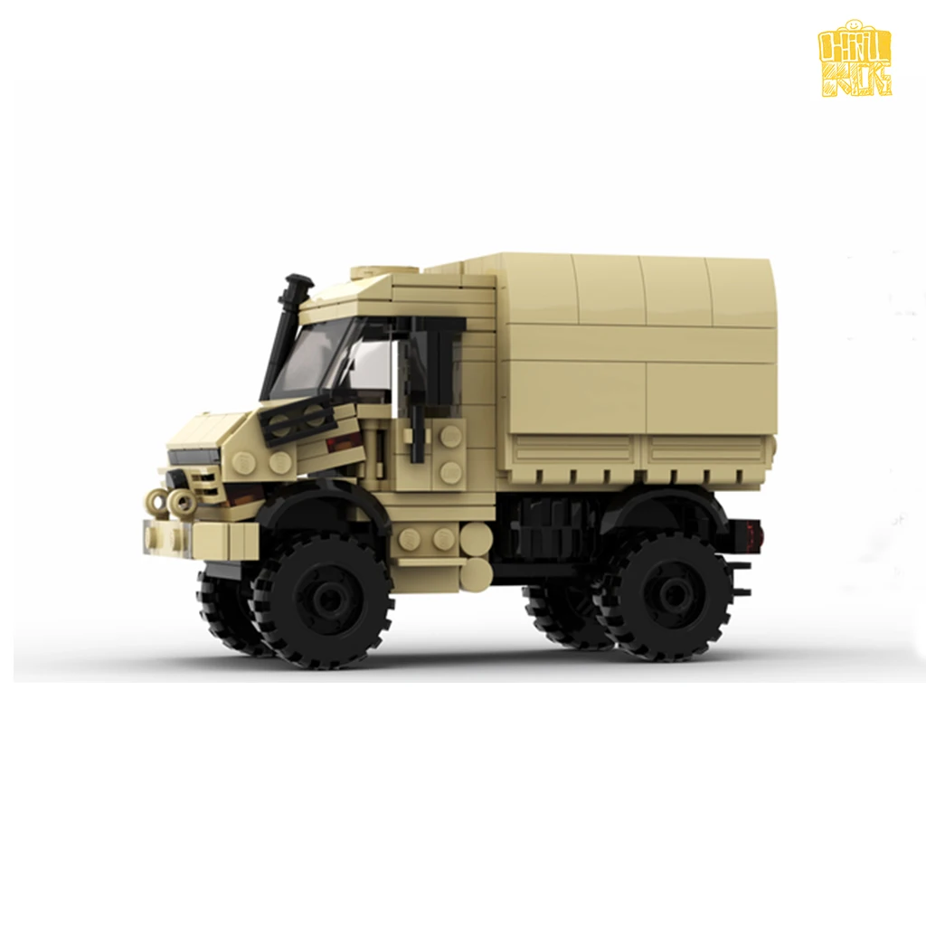 Moc Xm186 Duits Leger Truck Unim Voertuig Model Met Pdf Tekeningen Bouwstenen Kids Diy Speelgoed Verjaardag Kerstcadeaus