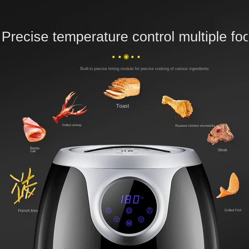 Factory Direct Sales Digital Screen Smart Deep Frying pan Oilless Cooker Air Fryer Oven