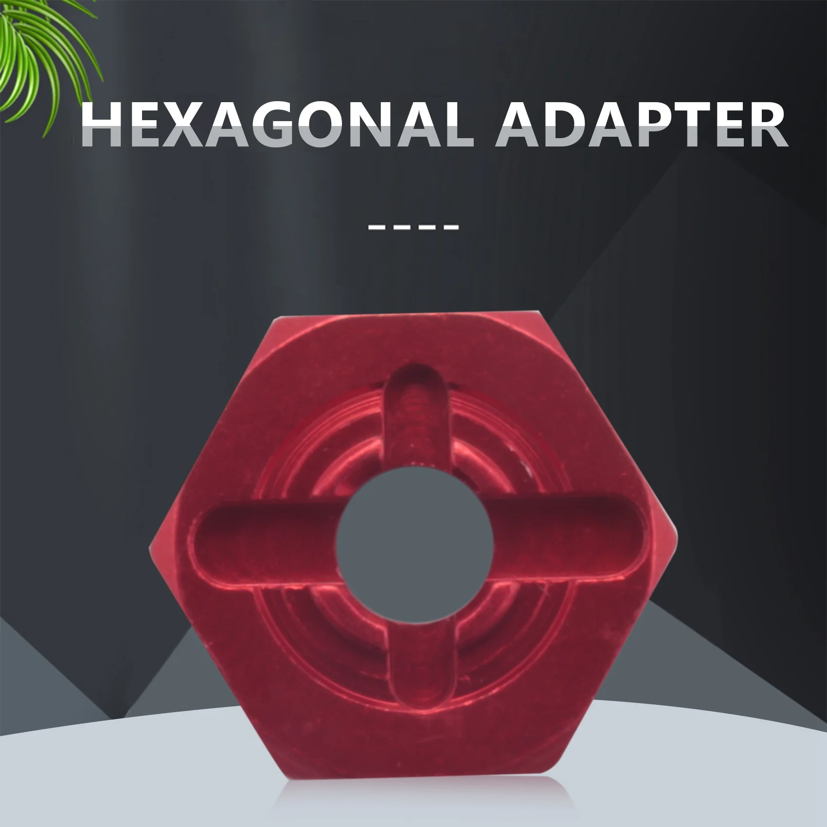 Adaptador hexagonal de cubo de rueda combinador de aleación de aluminio, 12mm, actualizaciones para Wltoys 144001 1/14 RC, piezas de repuesto para coche, Rojo