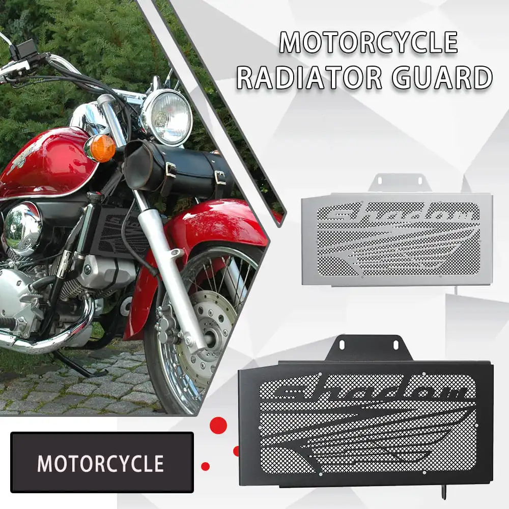 

vt125 Motorcycle Radiator Guard For Honda VT 125 Shadow 1999 - 2007 2006 Grill Cover Protector Water Tank Protection Accessories