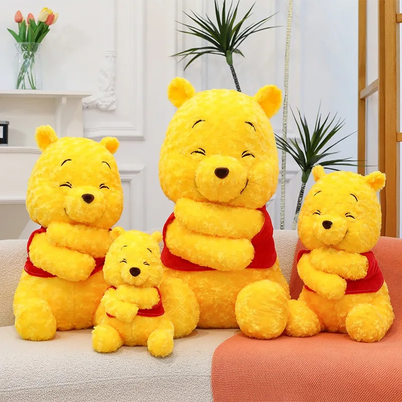 

Kawaii Plush Toy Big Huggy Winnie the Pooh Stuffed Doll Cute Filled Animal for Kids Birthday Gift Perfect for Prize Machine and