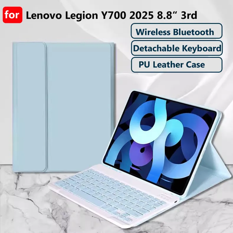 Case with Keyboard for Lenovo Legion Y700 2025 8.8 3rd for Legion Y700 2nd 8.8 2023 Auto Sleep/wake Keyboard Mouse Cases Cover