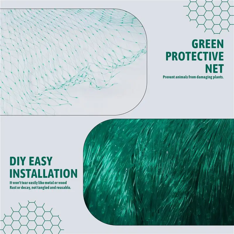 TFTP-Bird Netting For Garden Protect Vegetable Plants And Fruit Trees,Plastic Trellis Netting For Against Birds(13Ft X 20Ft)
