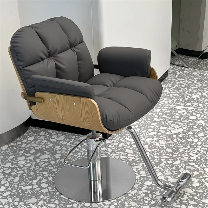 プロ用メイクアップバーバーチェア、サロンヘアバーバーチェア、ヘアスタイリストカット用シラ・デ・バルベリア、ヘアサロン家具