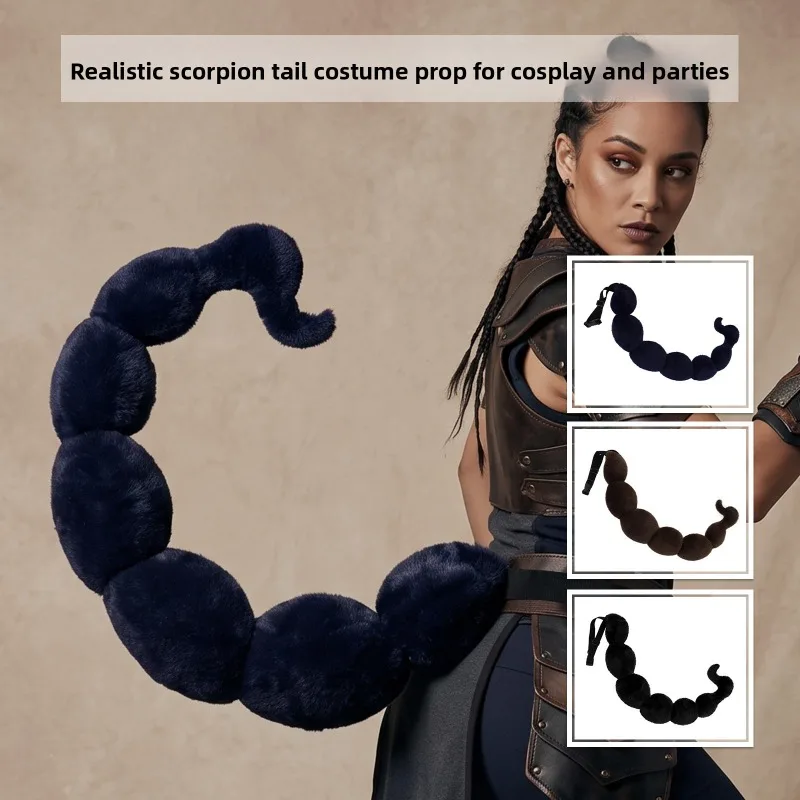 cauda-de-escorpiao-de-pelucia-para-halloween-acessorio-de-cosplay-com-forma-flexivel-cauda-de-besta-simulada-acessorio-para-fantasia-de-bruxa-ou-demonio