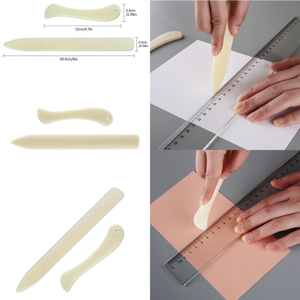 

6pcs Bone Folder Kit Paper Creaser Bone Folder for Creating Crisp Folds Scoring Creasing Paper Handmade Craft Tool DIY Craft