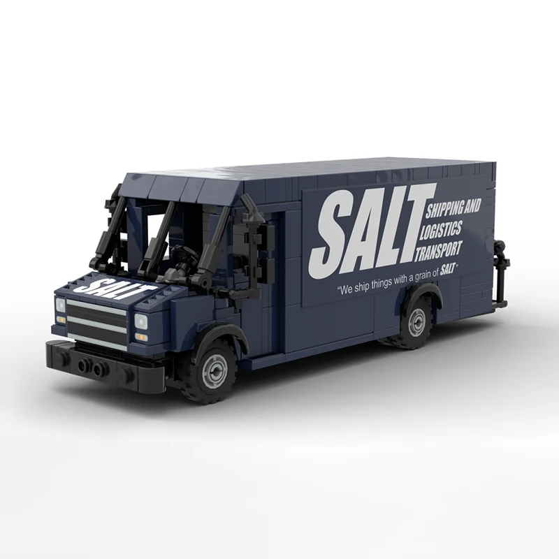 نموذج مركبة حضرية Moc بناء الطوب وحدات Utilimaster خطوة فان نموذج التكنولوجيا كتل عيد الميلاد لتقوم بها بنفسك لعبة هدية البناء #2