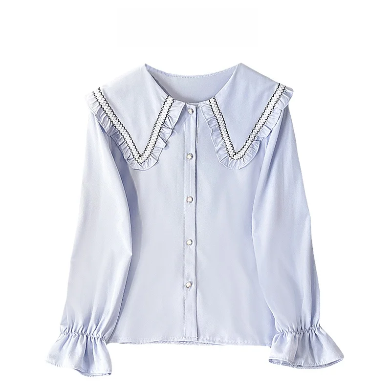 

Женская футболка Cara CLUB с воротником-стойкой в стиле ретро, длинный рукав, ранняя осень, модный облегающий топ, свободный крой, из ацетатного волокна