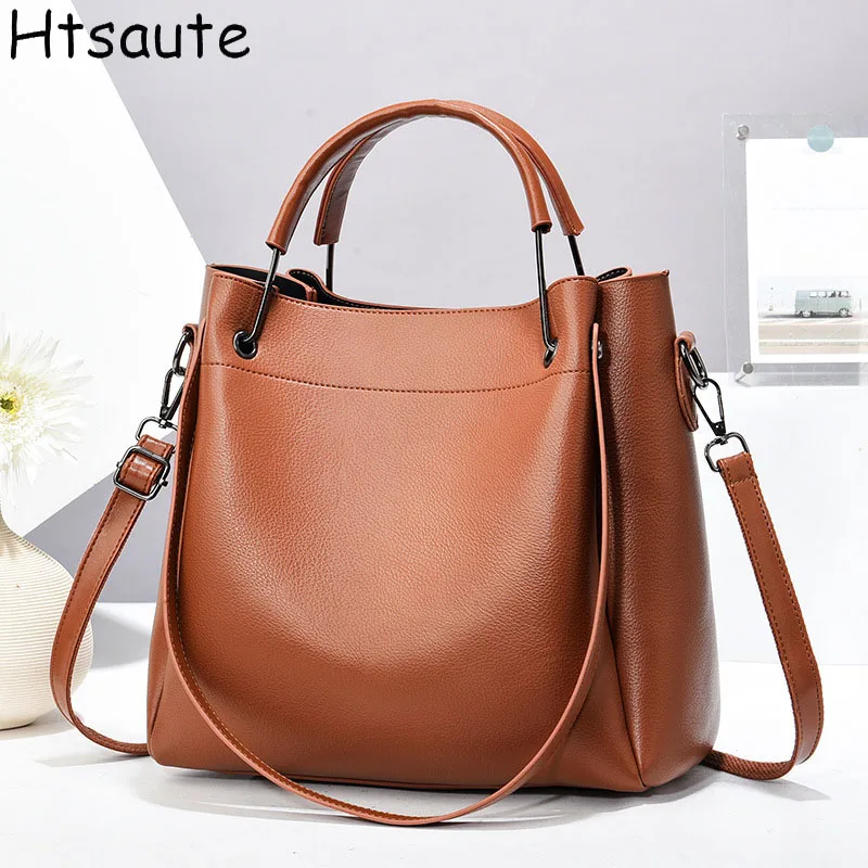 

High Quality Women PU Leather Luxury Handbag Versatile Ladies Shoulder Crossbody Bags High-end Commuting Bag Women Shopping Tote