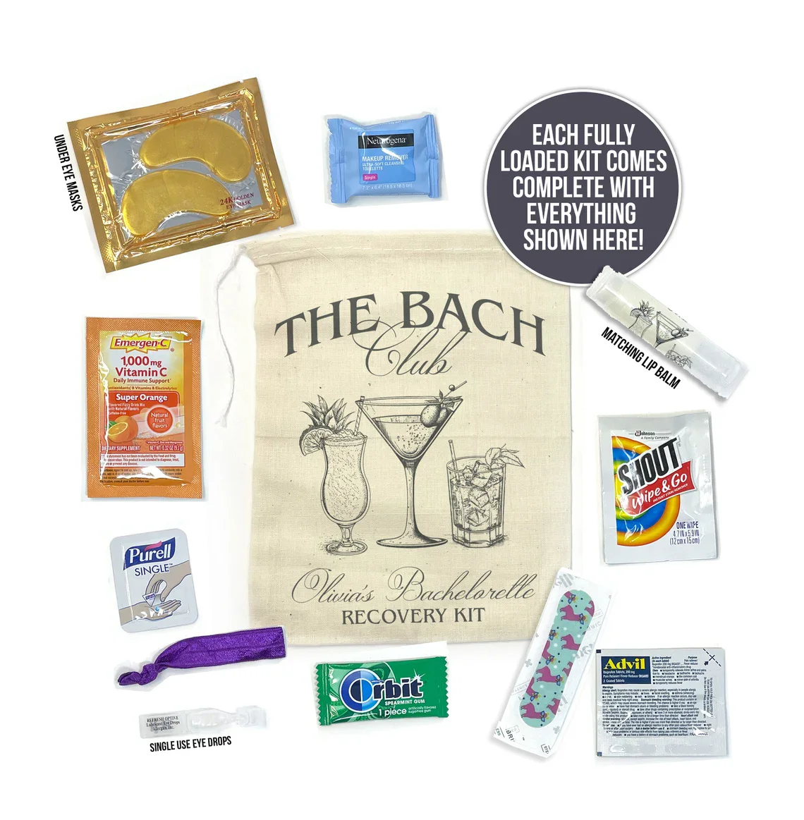 Bachelorette Party Recovery Kits The Bach Club Bachelorette Custom Bachelorette Favors Personalized Luxury Bachelorette Social C