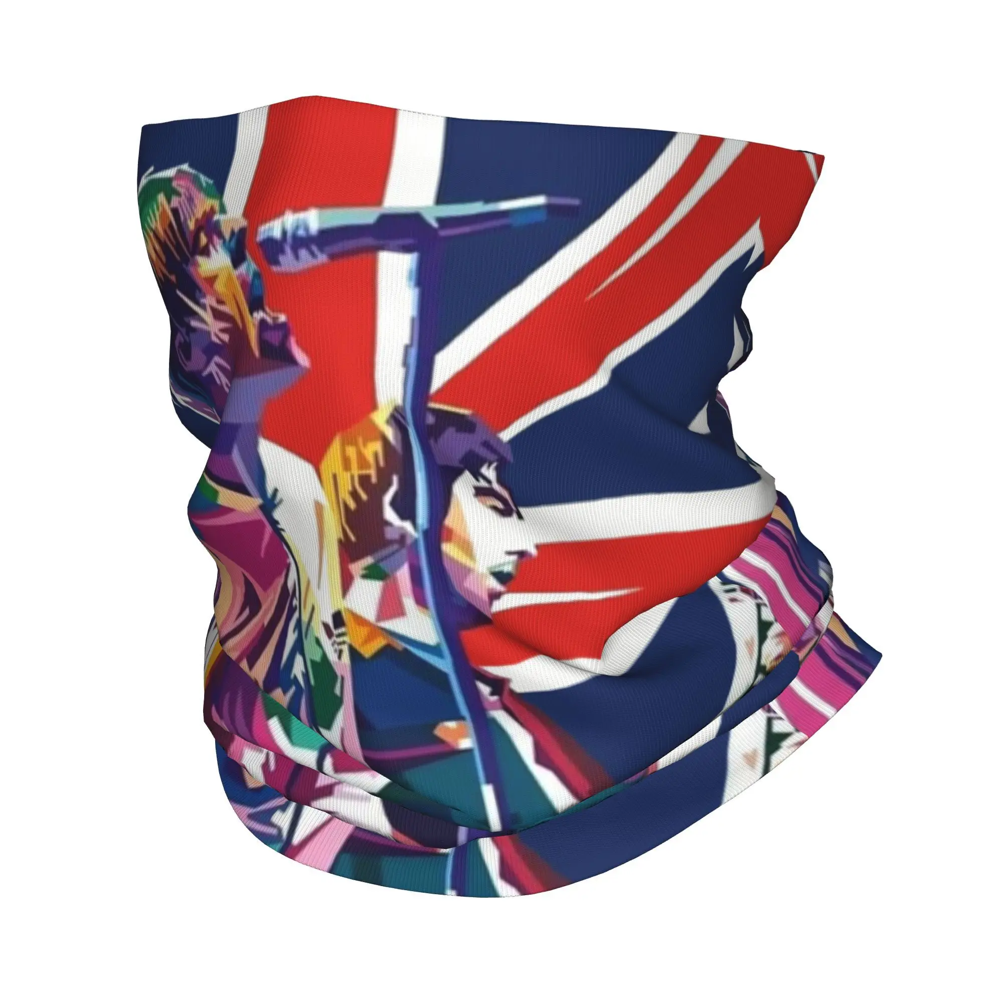 

Custom O-Oasises British Heavy Neck Gaiter Women Men UV Protection Winter Bandana Scarf for Cycling