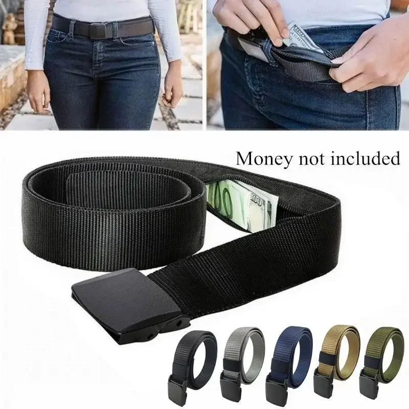 

Travel Cash Anti Theft Belt Waist Bag Women Portable Hidden Money Strap Belt Wallet Waist Pack Men Secret Hiding Belt 130cm