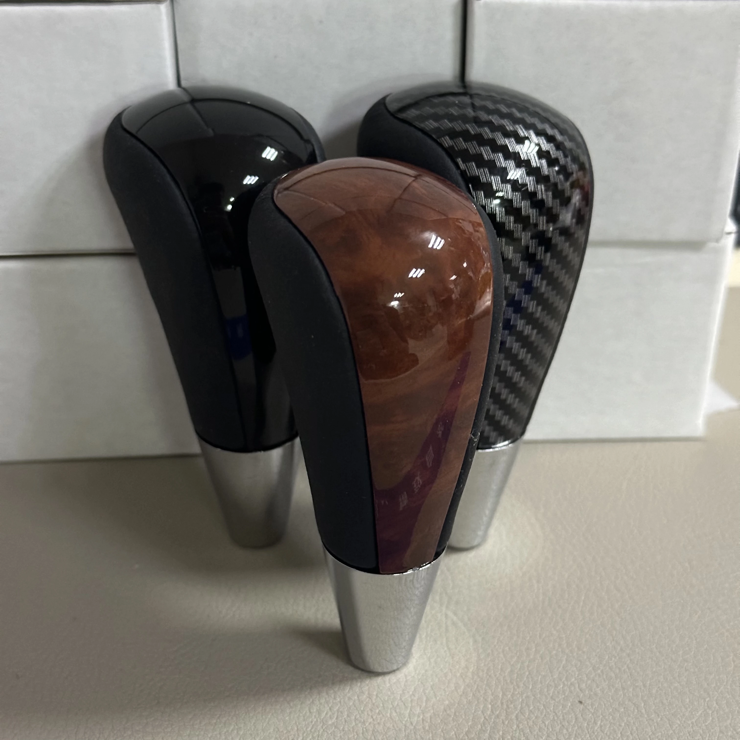 Car Gear Shift Knob Leather Shifter Lever Stick Car Shift Head For Toyota Corolla Camry Yaris Rav4 For Lexus IS GS LS RX ES
