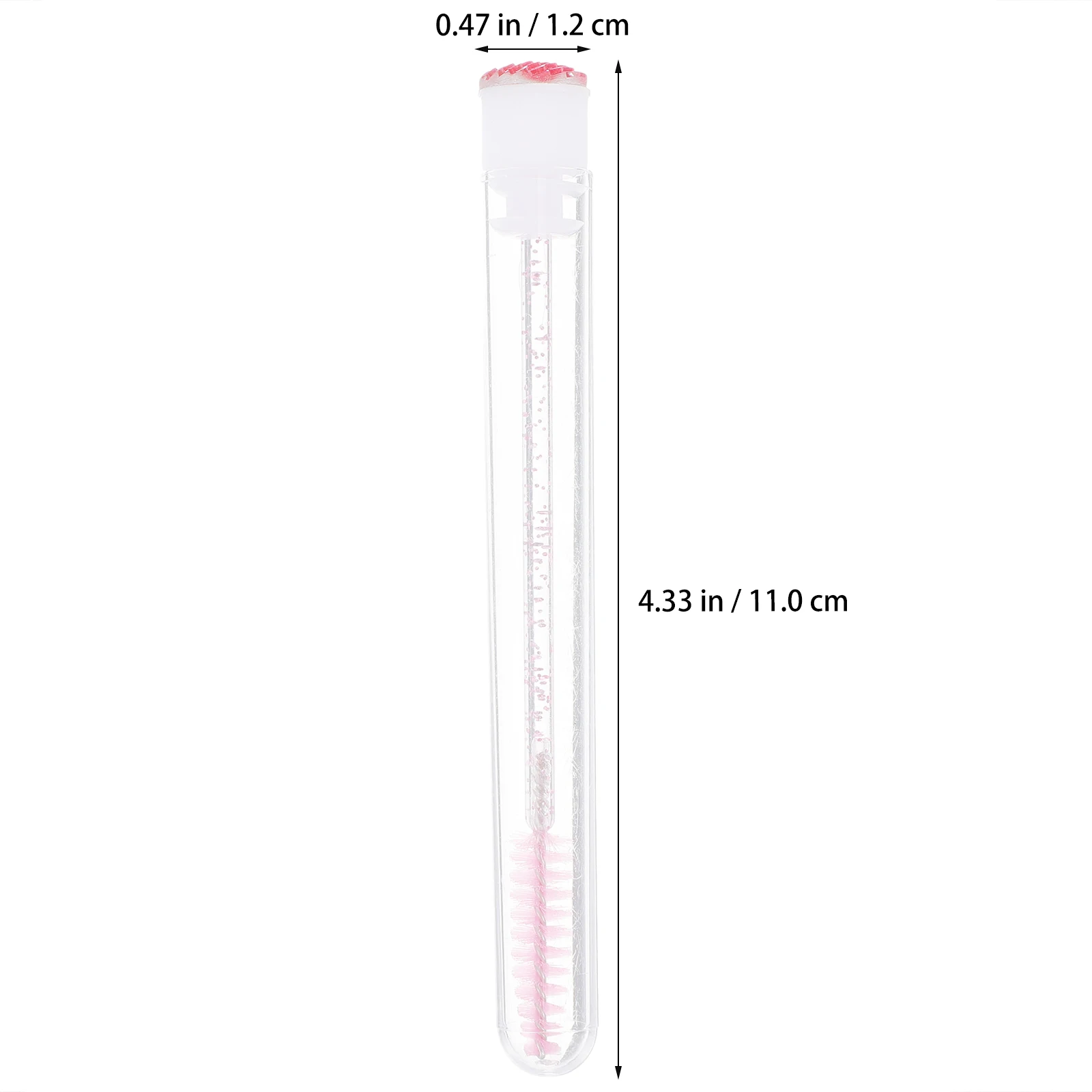 

10Pcs Eyelash Brushes Colorful Rhinestone Design Lightweight Safe Fiber PP Material Pipe Packaging for Home Store Use False Lash