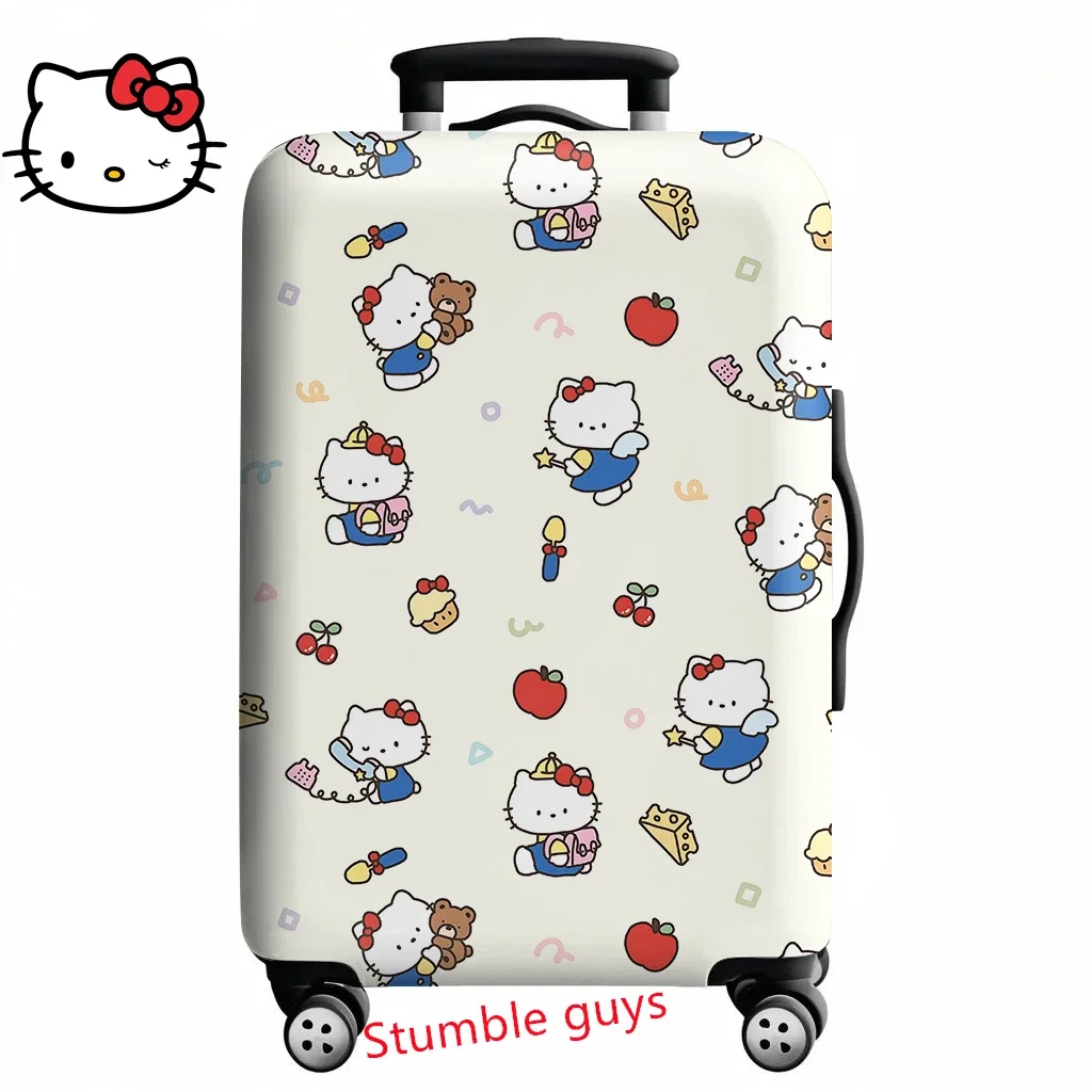 

Kawaii Hello Kitty Suitcase Cover Travel Protector Fits 18-32 Inch Luggage Anime Design