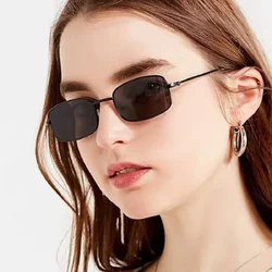 Small Rectangle Sunglasses Women Vintage Fashion Sunglasses For Girls Retro Metal Frame Sunglasses Women Cycling Sun Glasses