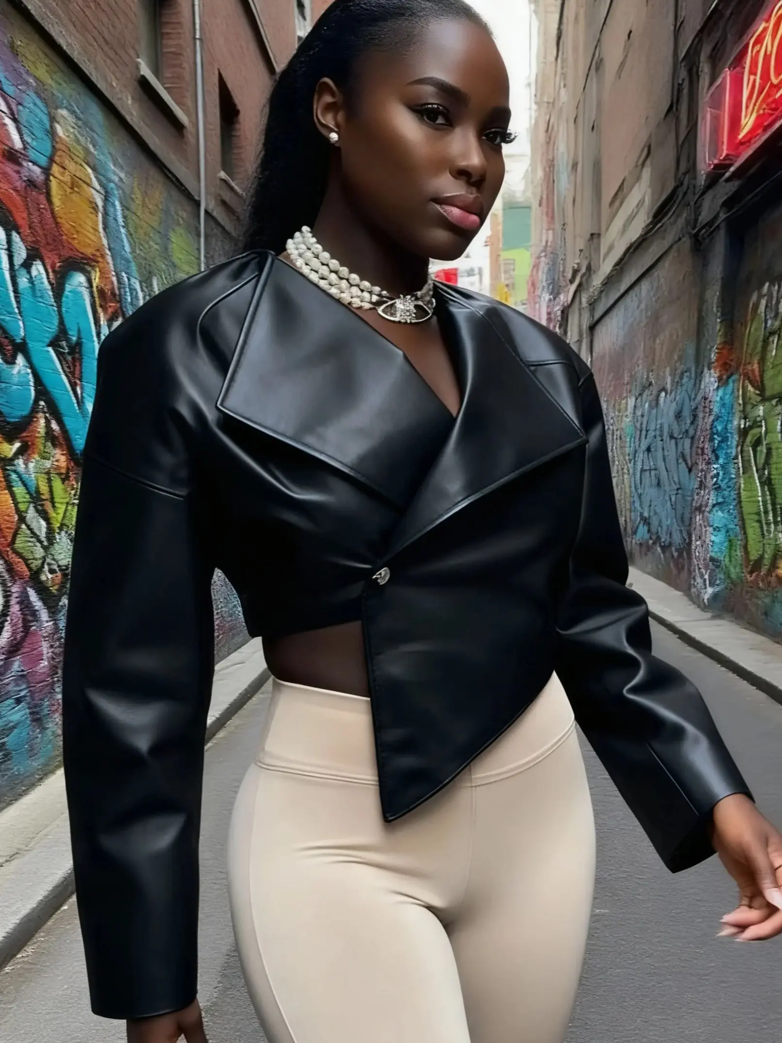 Thumbnail 2 - #3 New Womens Faux Leather Jackets Arrivals