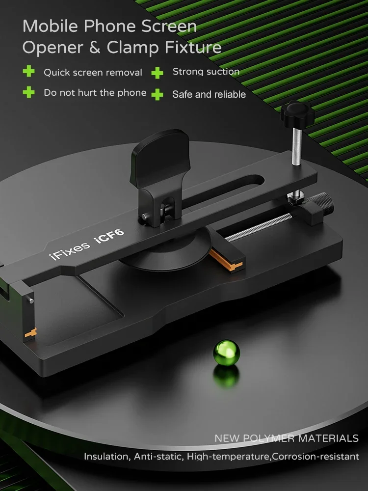 Ifix iCF6 ponsel dapat disesuaikan layar LCD alat bongkar rakitan isolasi kuat antistatis Display penghapusan alat DIY