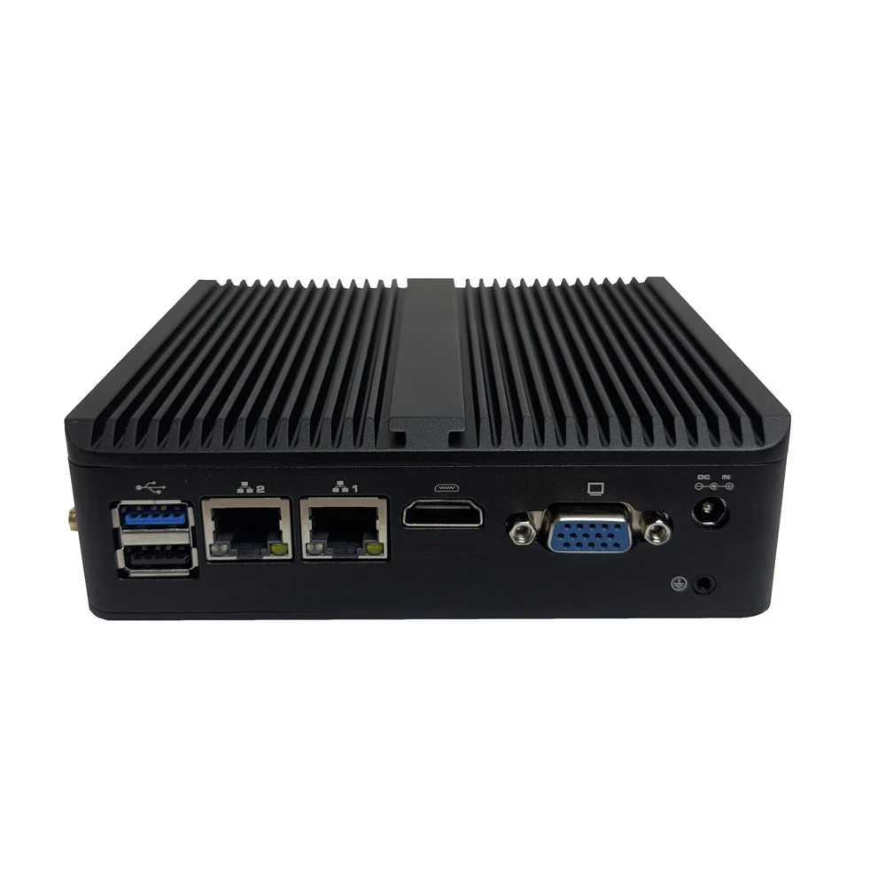 Fanless Industrial IoT Mini PC Intel Celeron J6412 J2900 J1900 2xCOM RS232 RS485 2xLANt Support WiFi 3G 4G SIM Desktop Computer